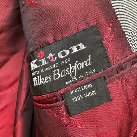 Kiton Grey Plaid Designer Sport Coat 58 EU / 48 US - Picture 2 of 11